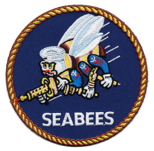Seabees Iron On Patch
