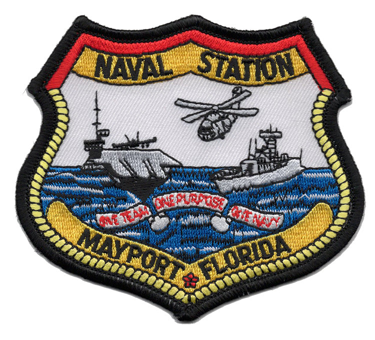 Naval Station Mayport Iron On Patch