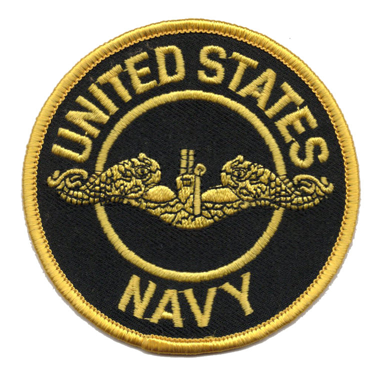 US Navy Submarine Officer Iron On Patch