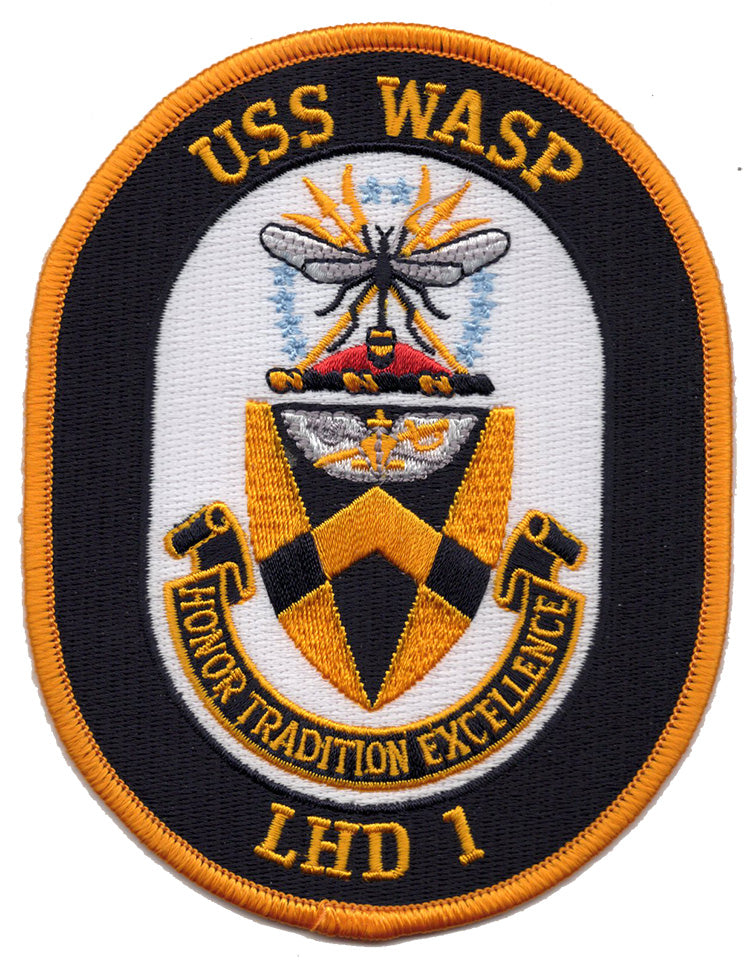 USS Wasp LHD-1 Iron On Patch