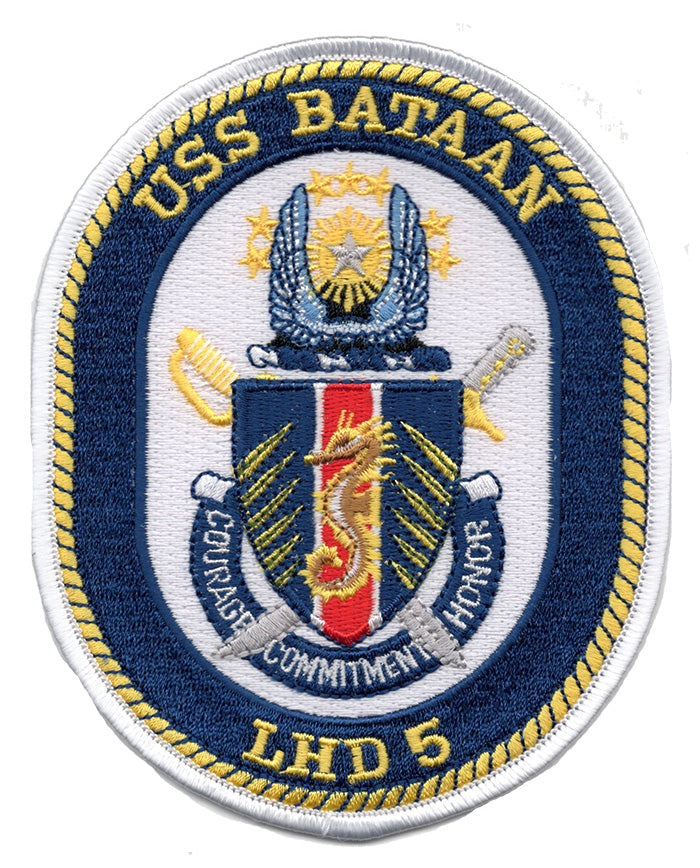 USS Bataan LHD-5 Iron On Patch