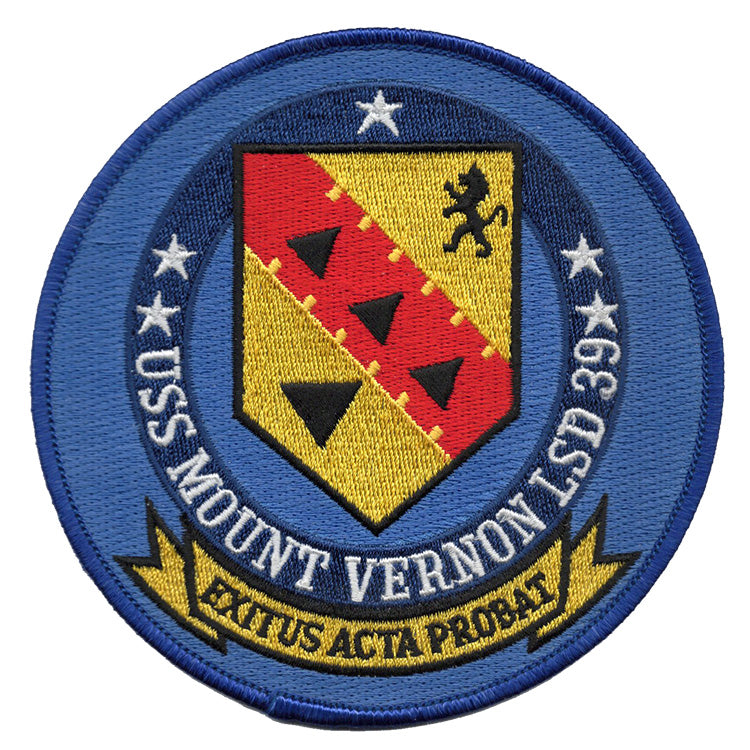 USS Mount Vernon LSD-39 Iron On Patch