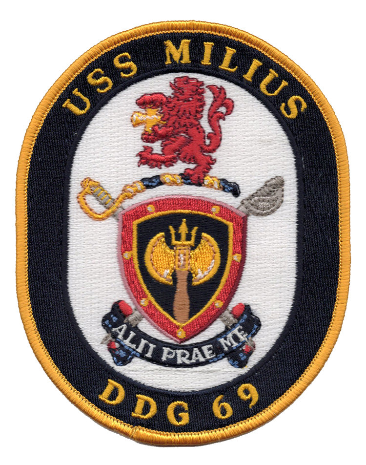 USS Milius DDG-69 Iron On Patch