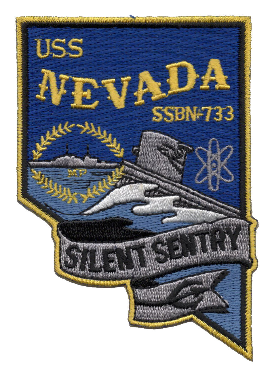 USS Nevada SSBN-733 Iron On Patch