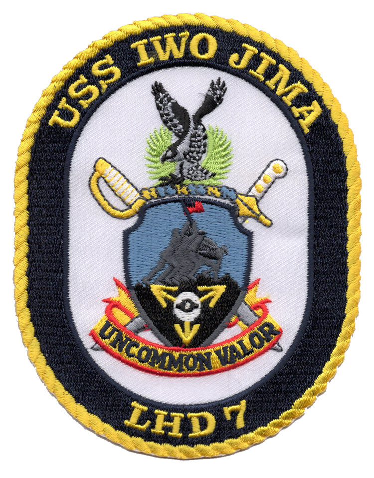 USS Iwo Jima LHD 7 Iron On Patch