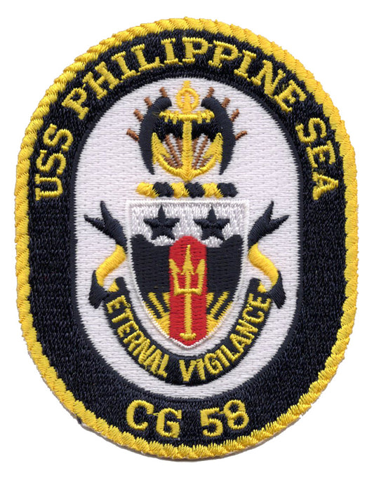 USS Phillipine Sea CG-58 Iron On Patch