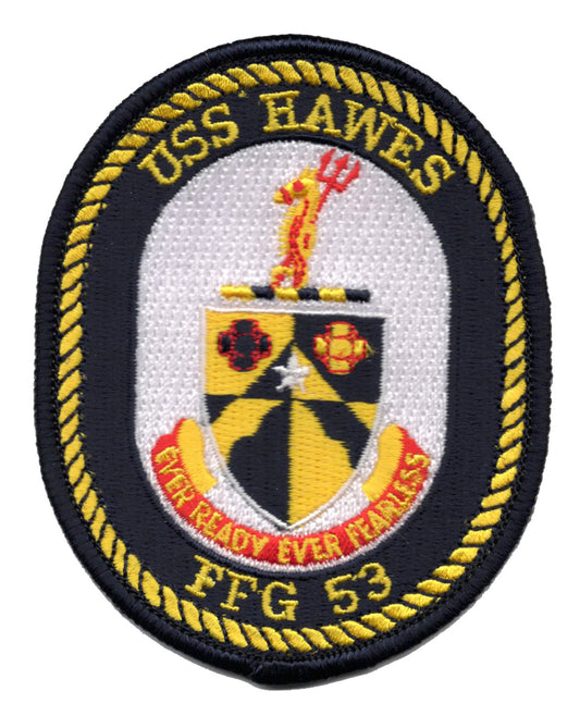 USS Hawes FFG 53 Iron On Patch