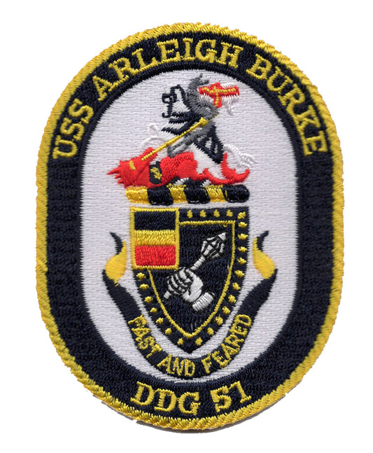 USS Arleigh Burke DDG 51 Iron On Patch
