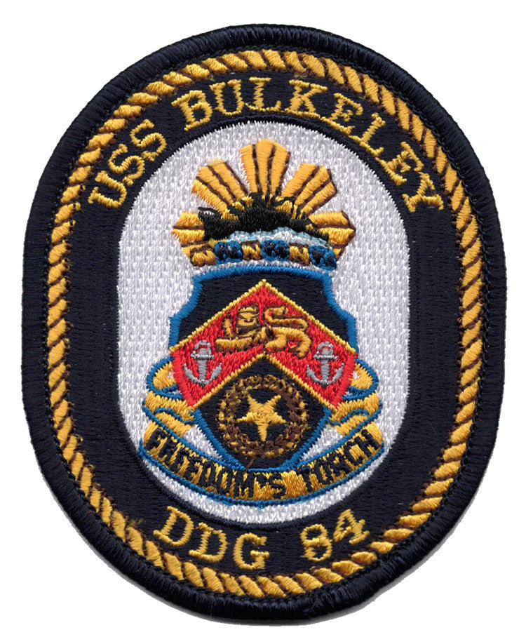 USS Bulkeley DDG 84 Iron On Patch