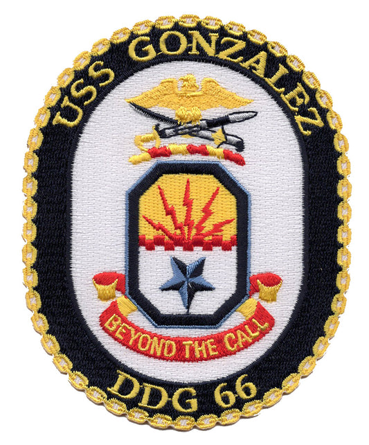USS Gonzales DDG 66 Iron On Patch