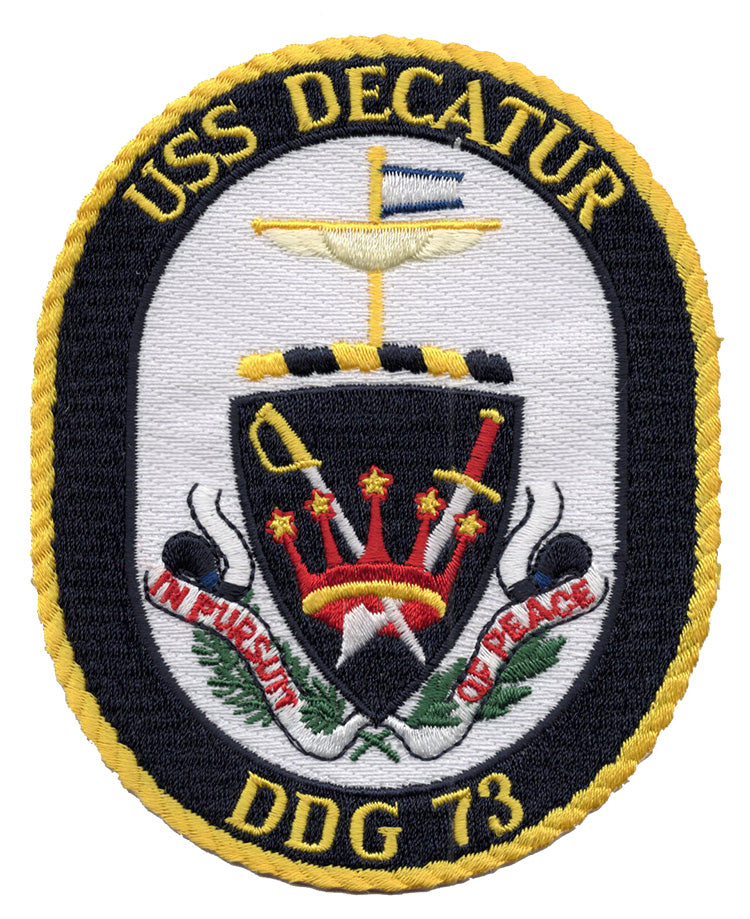 USS Decatur DDG 73 Iron On Patch
