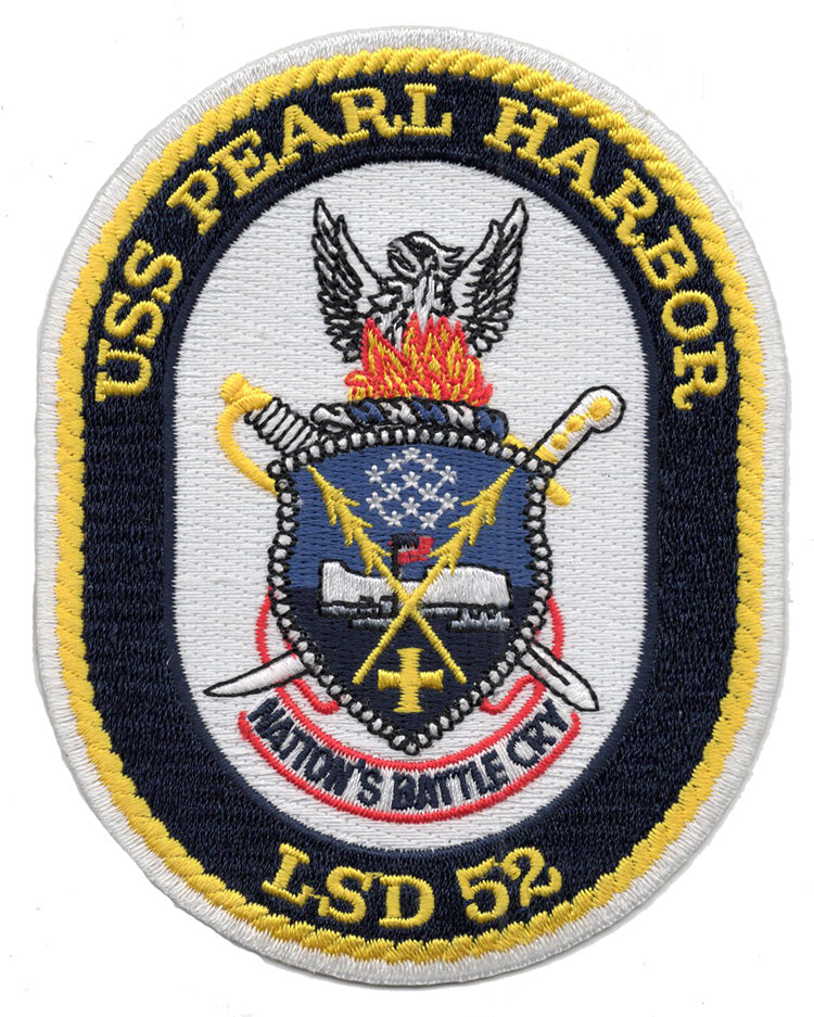 USS Pearl Harbor LSD 52 Iron On Patch