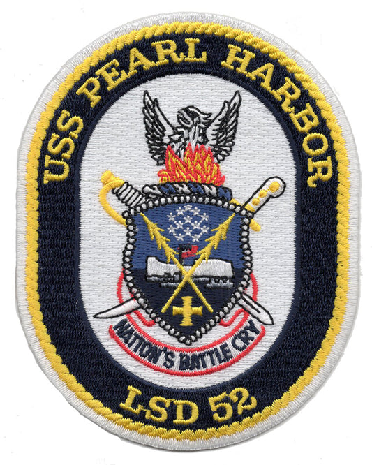 USS Pearl Harbor LSD 52 Iron On Patch
