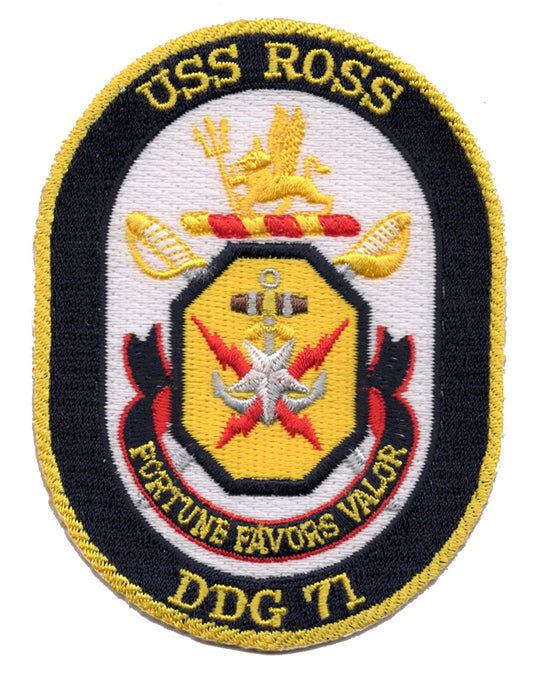 USS Ross DDG 71 Iron On Patch