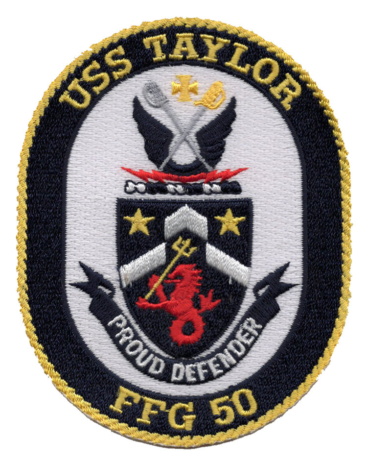 USS Taylor FFG 50 Iron On Patch