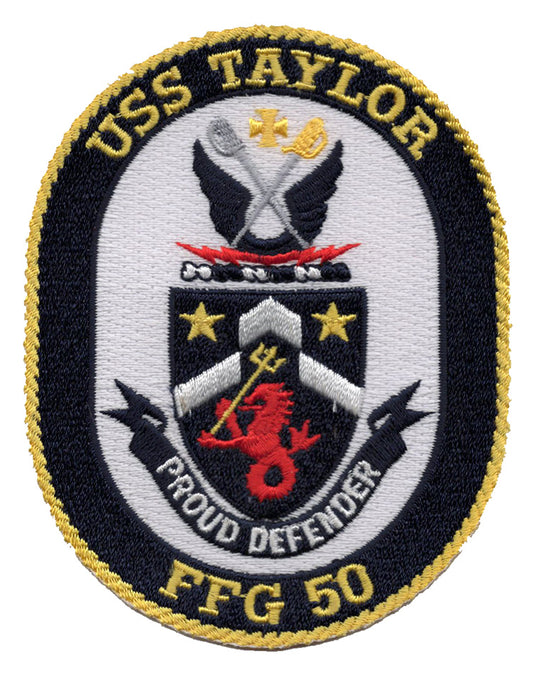 USS Taylor FFG 50 Iron On Patch
