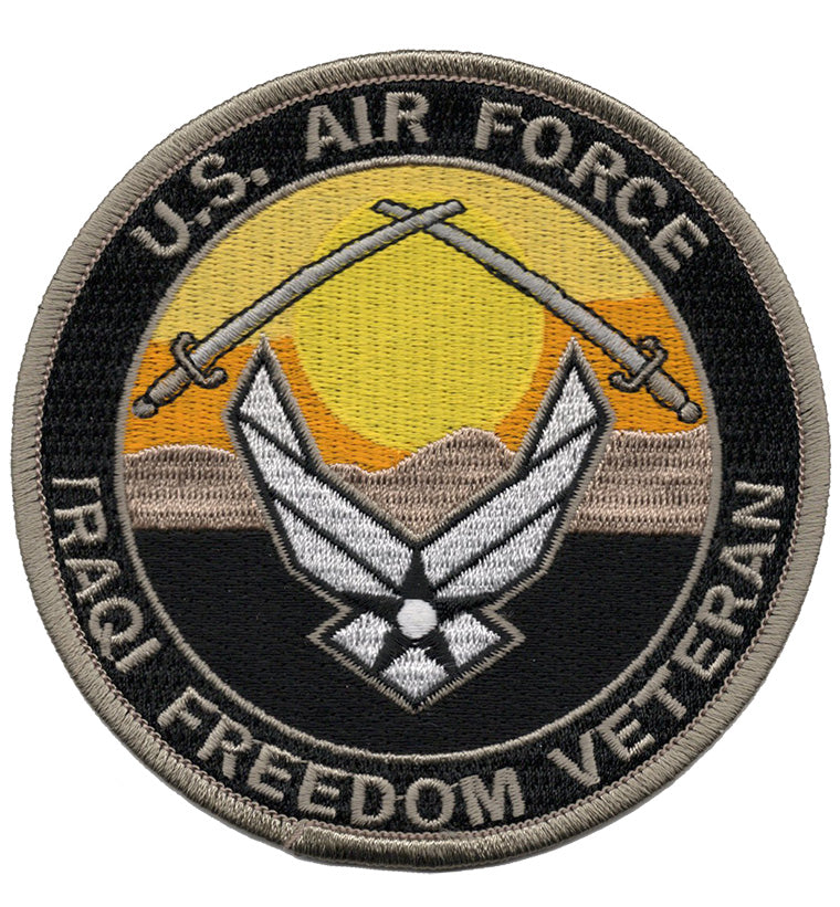 United States Air Force Iraqi Freedim Veteran Iron On Patch