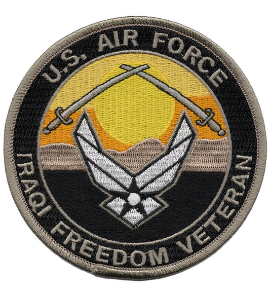 United States Air Force Iraqi Freedim Veteran Iron On Patch