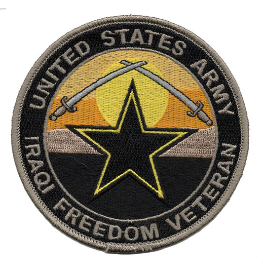 United States Army Iraqi Freedim Veteran Iron On Patch