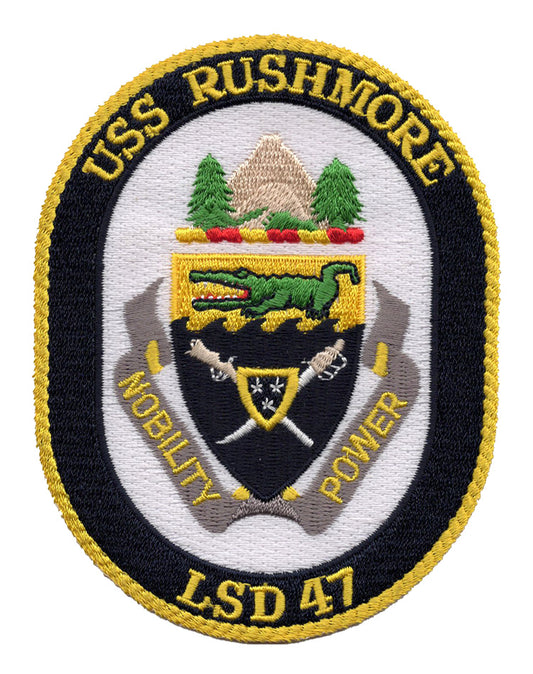USS Rushmore LSD 47 Iron On Patch