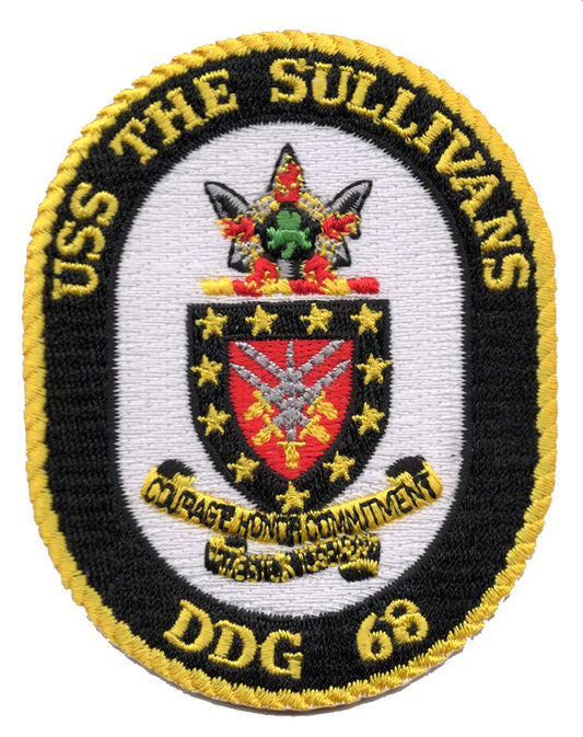 USS The Sullivans DDG 68 Iron On Patch