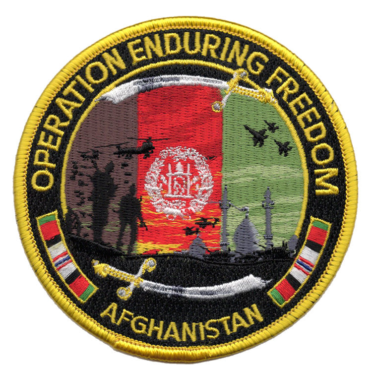 Operation Enduring Freedom Iron On Patch