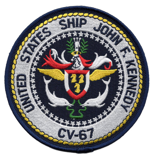 USS John F. Kennedy CV-67 Iron On Patch
