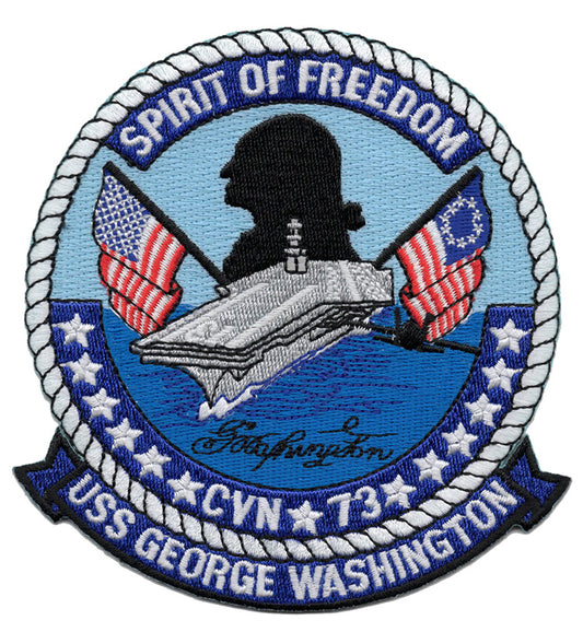 USS George Washington CVN-73 Iron On Patch