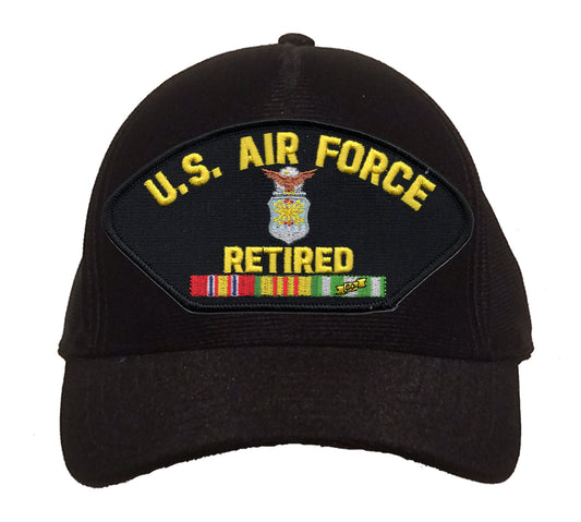 US Air Force Retired (W/Ribbon) Cap