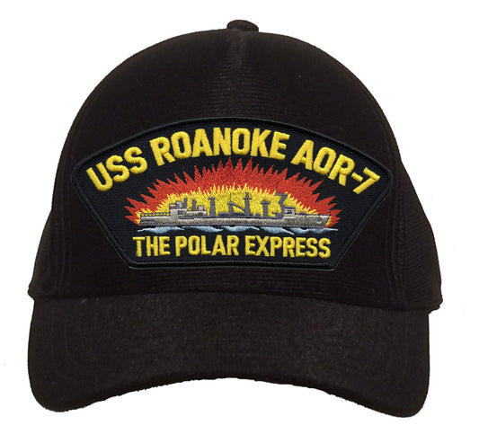 USS Roanoke AOR-7 The Polar Express Cap