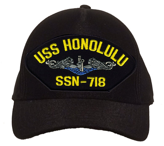 USS Honolulu SSN-718 Blue Water (Silver Dolphins) Cap