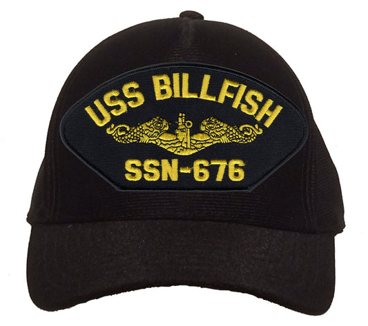 USS Billfish SSN-676 Gold Dolphins Cap