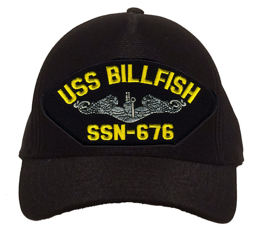 USS Billfish SSN-676 Silver Dolphins Cap