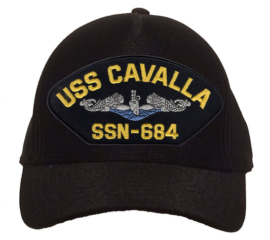 USS Cavalla SSN-684 Blue Water (Silver Dolphins) Cap