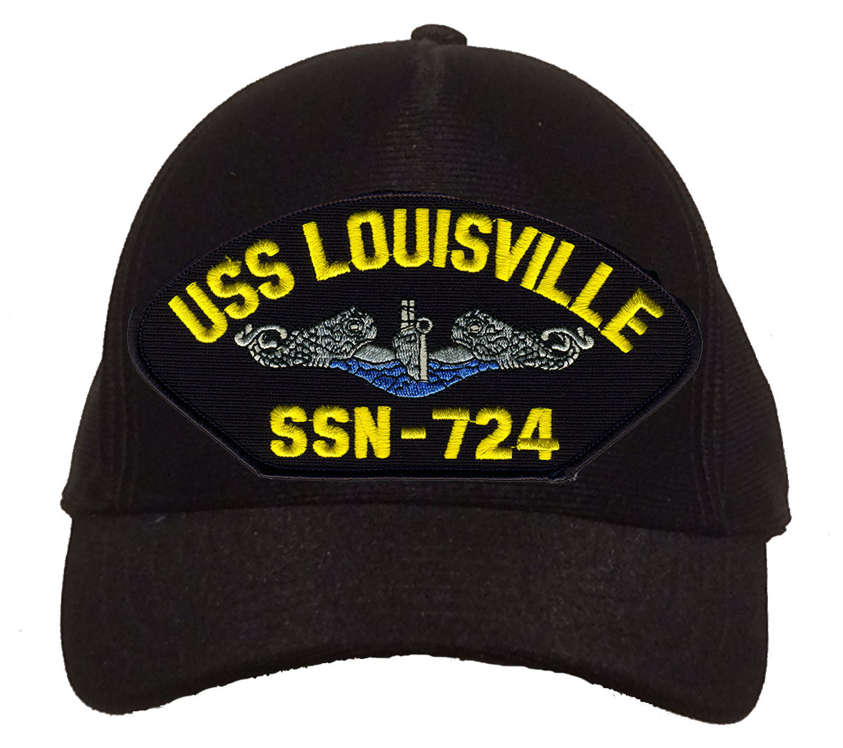 USS Louisville SSN-724 Blue Water (Silver Dolphins) Cap
