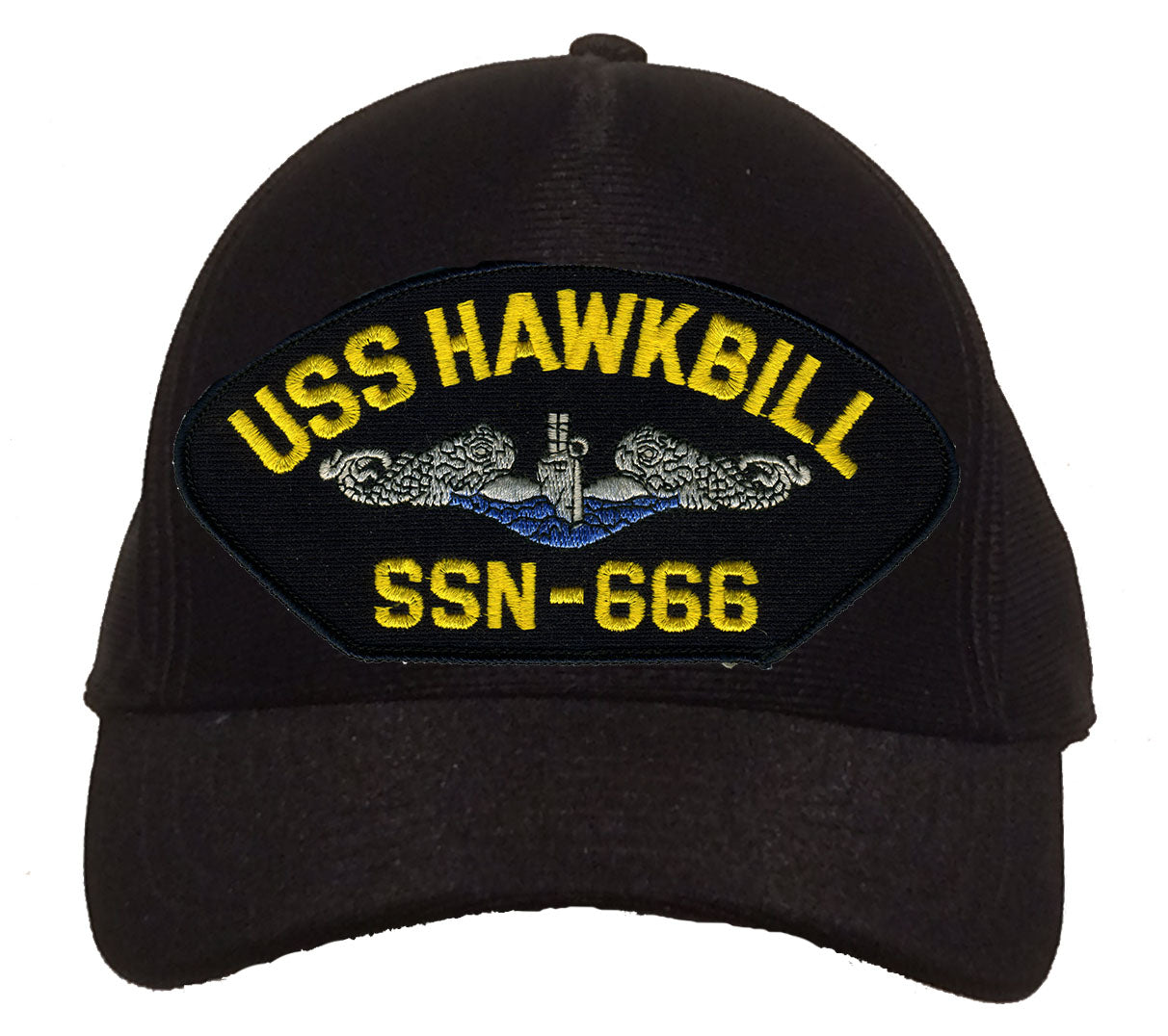 USS Hawkbill SSN-666 Blue Water (Silver Dolphins) Cap