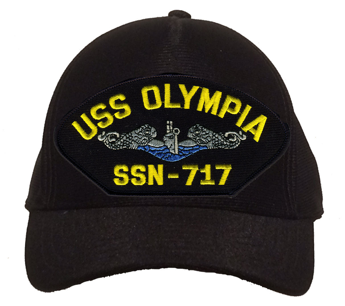 USS Olympia SSN-717 Blue Water (Silver Dolphins) Cap