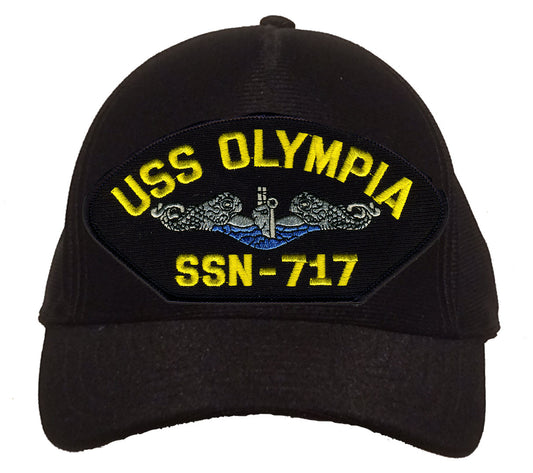 USS Olympia SSN-717 Blue Water (Silver Dolphins) Cap