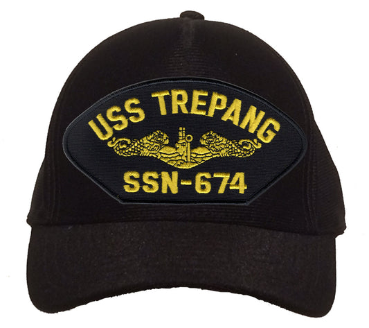 USS Trepang SSN-674 Gold Dolphins Cap