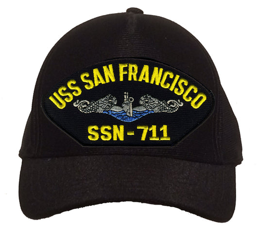 USS San Francisco SSN-771 Blue Water (Silver Dolphins) Cap
