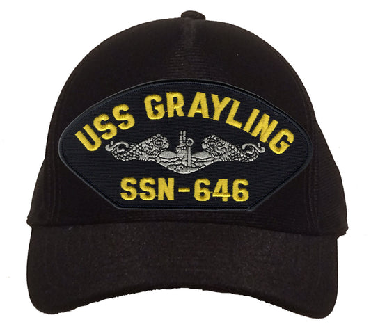 USS Grayling SSN-646 Silver Dolphins Cap