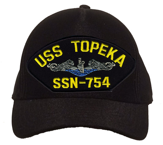 USS Topeka SSN-754 Blue Water (Silver Dolphins) Cap