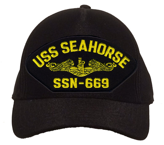 USS Seahorse SSN-669 Gold Dolphins Cap