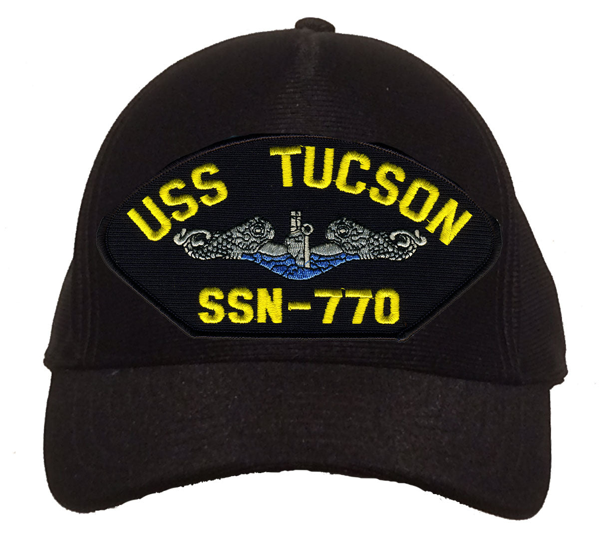 USS Tucson SSN-770 Blue Water (Silver Dolphins) Cap