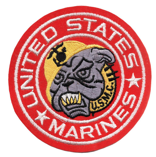 United States Marine Bulldog Iron On Patch