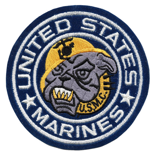 United States Marine Corps Bulldog Iron On Patch