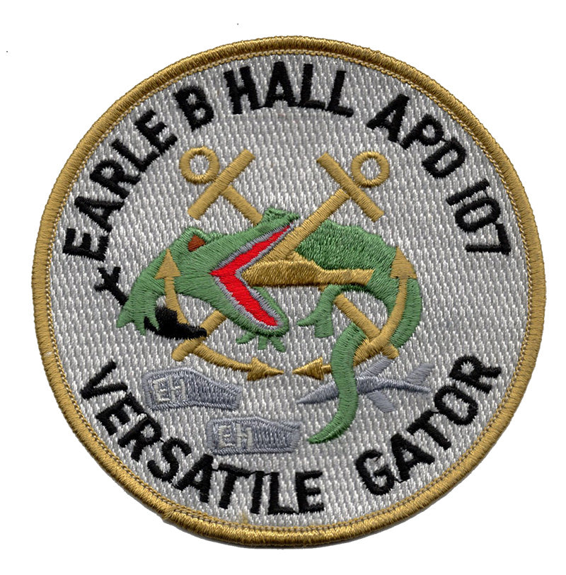 Earle B Hall APD 107 Versatile Gator Iron On Patch