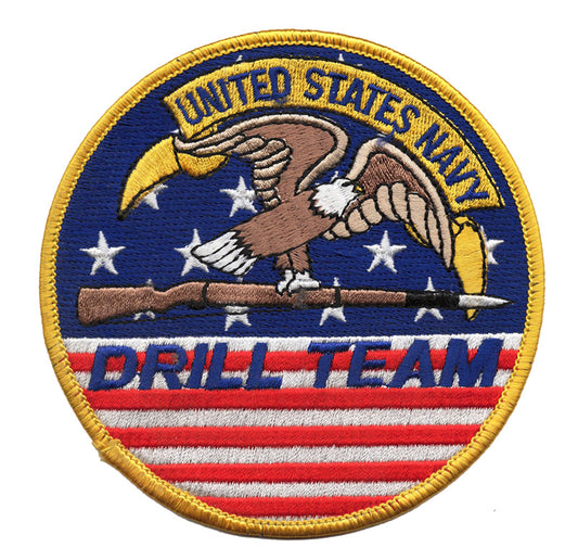 US Navy Drill Team Iron On Patch