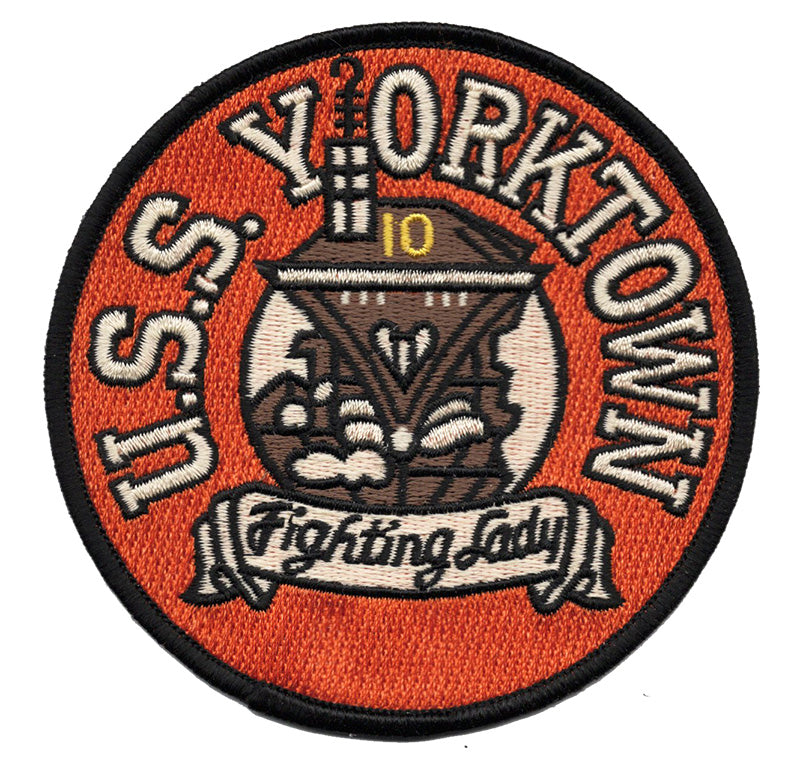 USS Yorktown Fighting Lady Iron On Patch