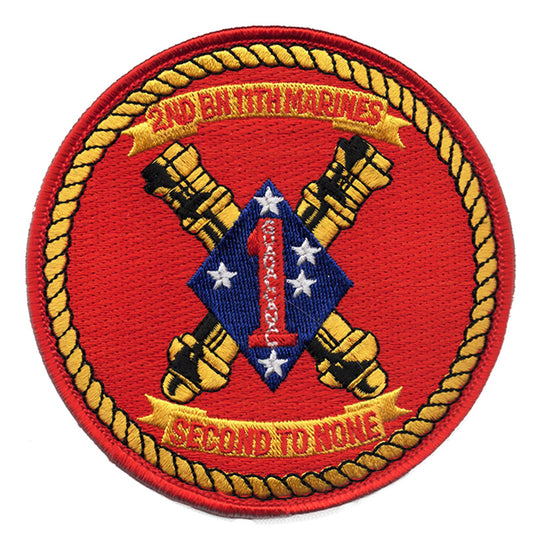 2nd Battalion 11th Marines Hook and Loop Patch